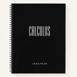 Cuaderno Asunto clásico con estampado negro
