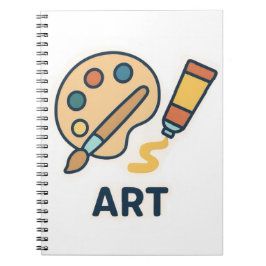 Cuaderno Asunto del arte - Paleta de pintura y pincel