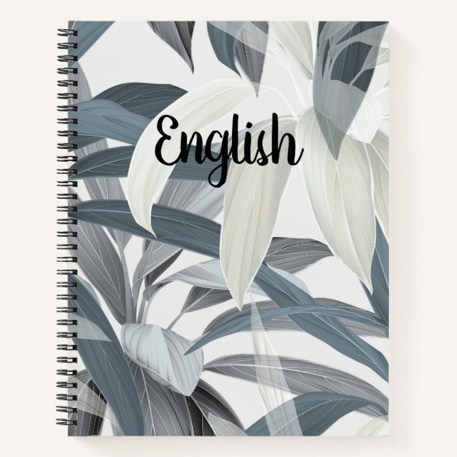 Cuaderno Asunto del personalizable: Blue Cordyline Fruitico (Anverso)