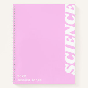 Cuaderno Asunto Escolar de Texto Vertical Morado Minimalist