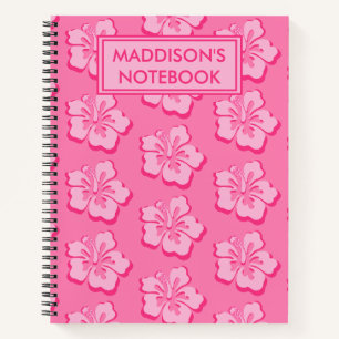 Cuaderno Asunto Escolar Floral Tropical Elegante