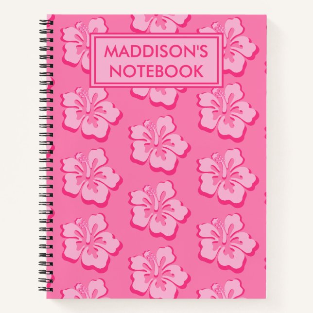 Cuaderno Asunto Escolar Floral Tropical Elegante  (Anverso)
