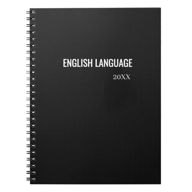 Cuaderno Asunto Escolar Minimalista (Frente)