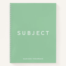 Asunto escolar personalizado Boho Mint Green