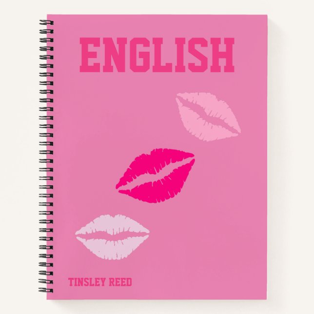 Cuaderno Asunto Escolar Rosa Preppy (Anverso)