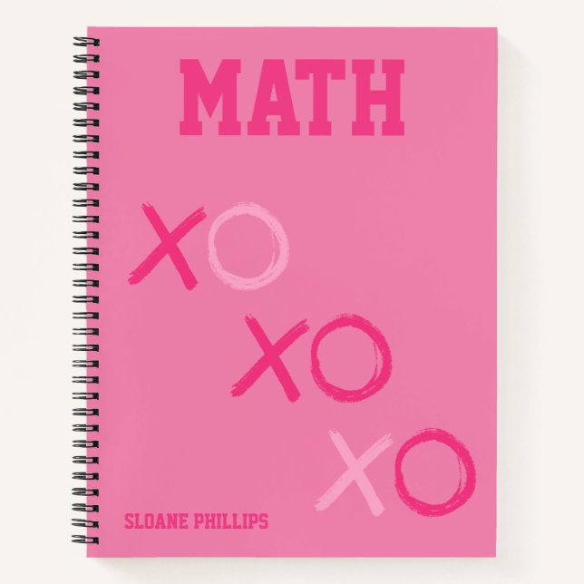 Cuaderno Asunto Escolar Rosa Preppy (Anverso)