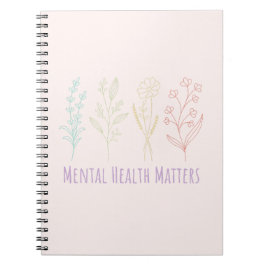 Cuaderno Asuntos de salud mental | Cita Florals Peach Candy