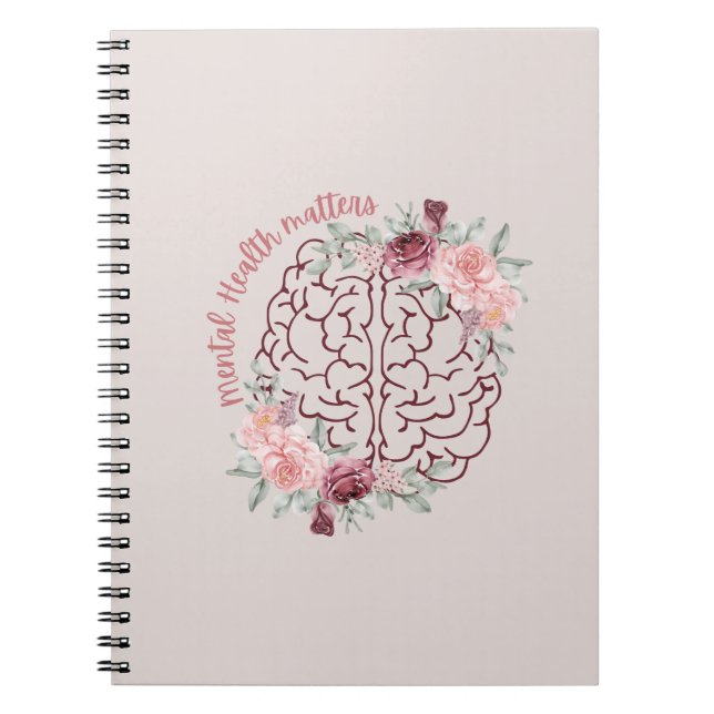 Cuaderno Asuntos de salud mental | Rosa Mind Side | Estétic (Frente)
