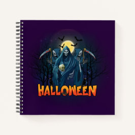 Cuaderno Asustada Noche de Skeleton Halloween, mi estado de