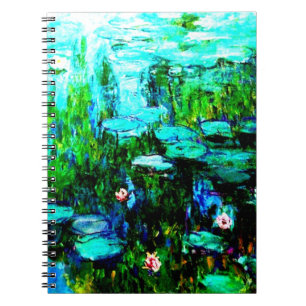 Cuaderno Ataque fotográfico de Nympheas Water Lillies Mone