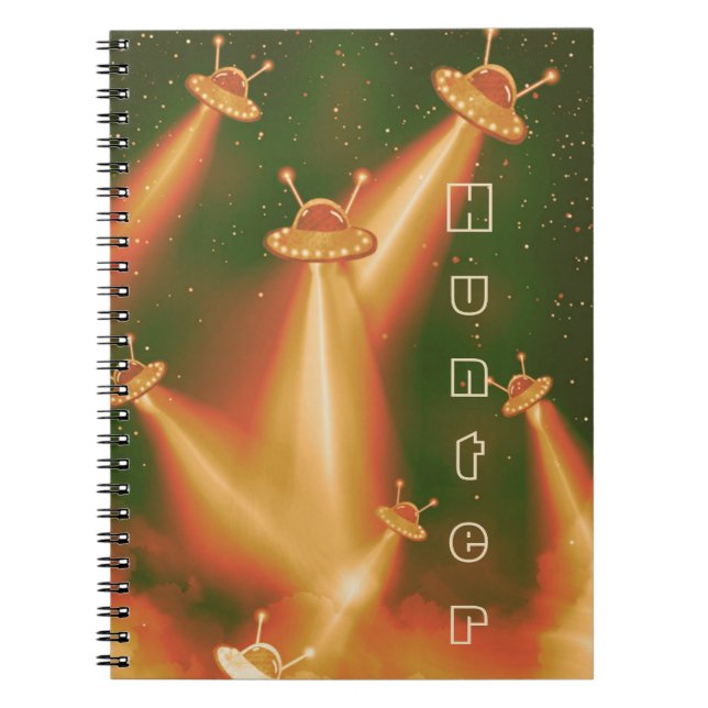 Cuaderno Ataque OVNI a Urano - Graciosa ciencia ficción (Frente)