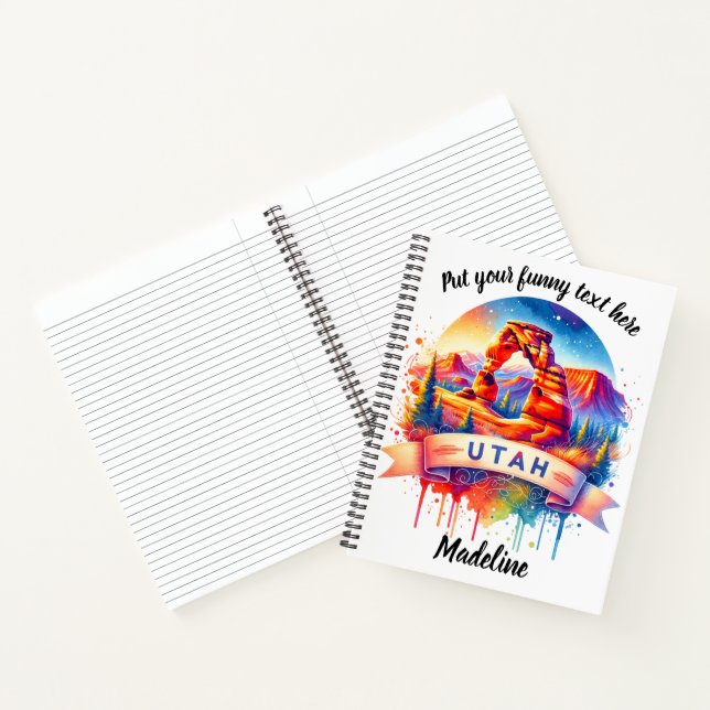 Cuaderno Atardecer cautivador en el Parque Nacional Arches  (Interior)