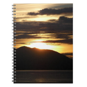 Cuaderno Atardecer de Alaska III Hermosa Fotografía de Alas