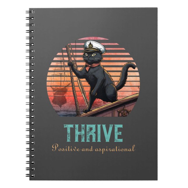 Cuaderno Atardecer de gato negro: un viaje a VIAJAR (Frente)