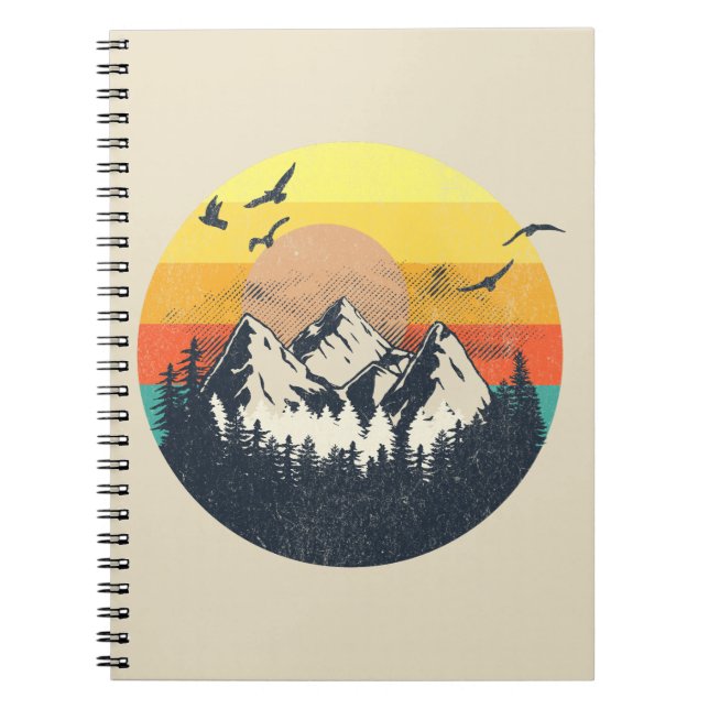 Cuaderno Atardecer de montaña (Frente)