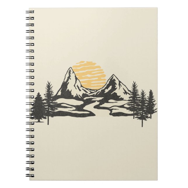 Cuaderno Atardecer de montaña (Frente)
