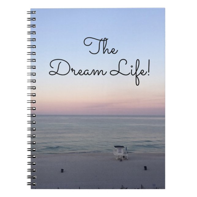 Cuaderno Atardecer de Playa Vida de Ensueño (Frente)