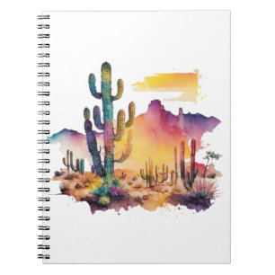 Cuaderno Atardecer del desierto acuático de México