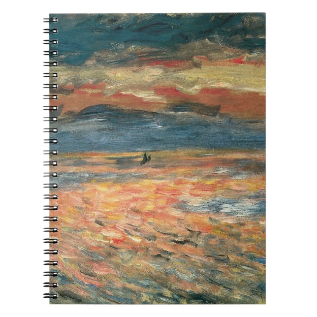 Cuaderno Atardecer en el mar de Pierre Renoir, Arte fino vi (Frente)