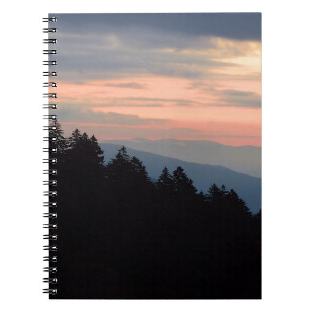 Cuaderno Atardecer en el portátil Smokies (Frente)