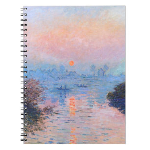 Cuaderno Atardecer en el Sena Claude Monet