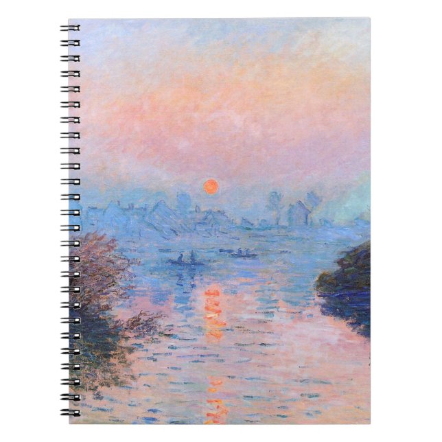 Cuaderno Atardecer en el Sena Claude Monet (Frente)