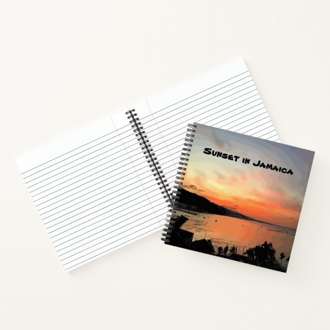 Cuaderno Atardecer en Jamaica (Interior)