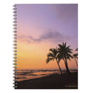 Cuaderno Atardecer en la bahía de Kahaluu en Kona, Hawaii 2