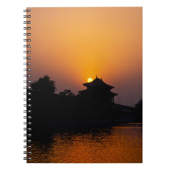 Cuaderno Atardecer en la ciudad prohibida - Beijing, China (Frente)