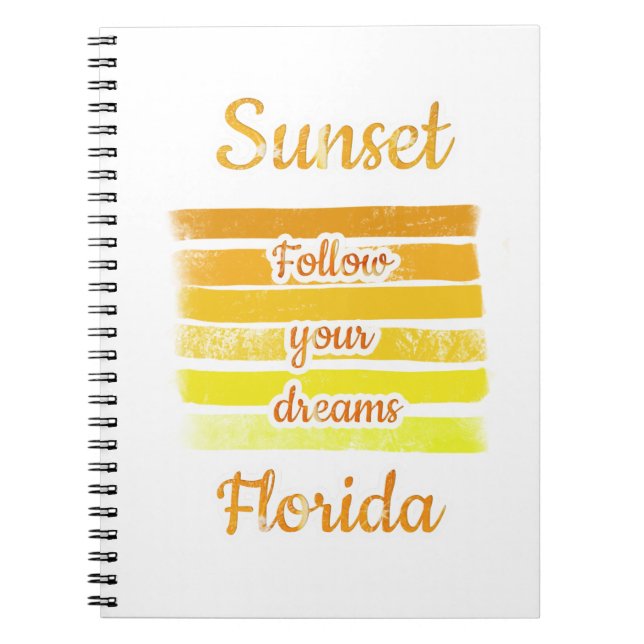 Cuaderno Atardecer lindo en Florida   (Frente)