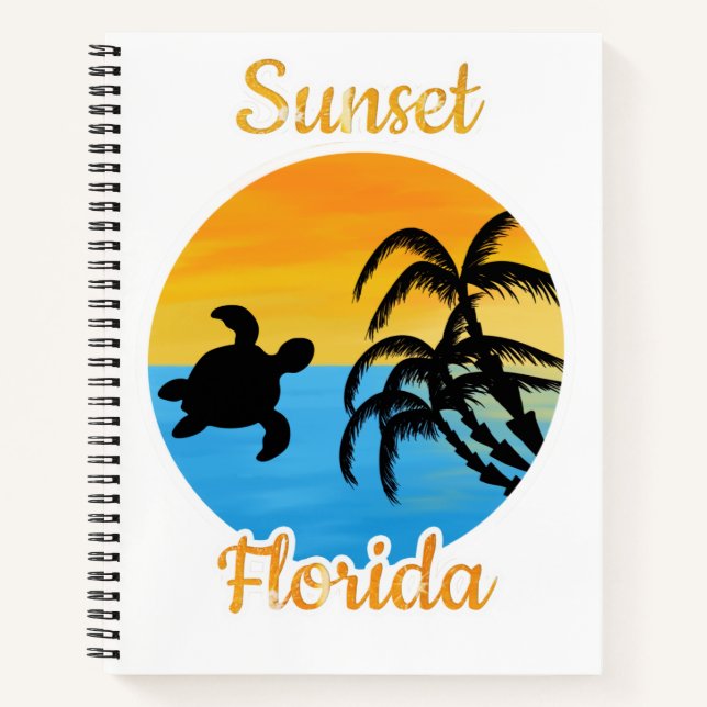 Cuaderno Atardecer lindo en Florida    (Anverso)