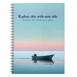 Cuaderno Atardecer oceánico personalizado