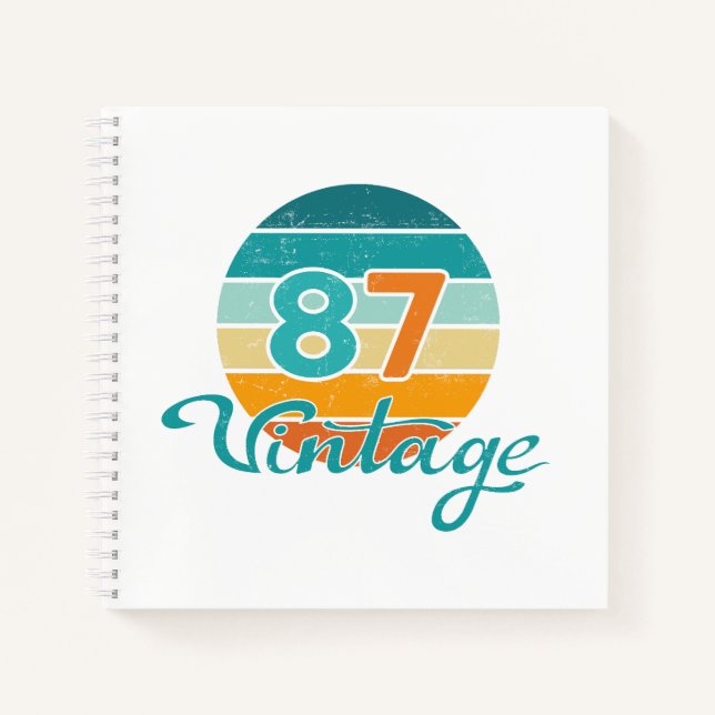 Cuaderno Atardecer Retro 87 Vintage Deteriorado (Anverso)