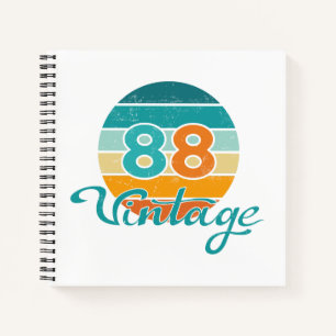 Cuaderno Atardecer Retro 88 Vintage Apretado