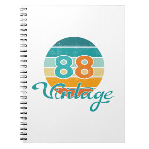 Cuaderno Atardecer Retro 88 Vintage Deteriorado