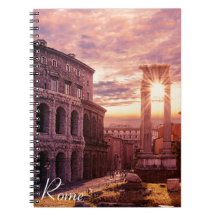 Cuaderno Atardecer sobre el Coliseo de Roma