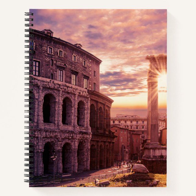 Cuaderno Atardecer sobre el Coliseo de Roma (Anverso)