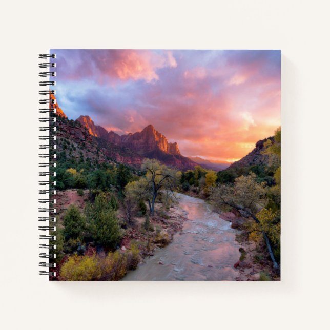 Cuaderno Atardecer sobre el Watchman (Anverso)