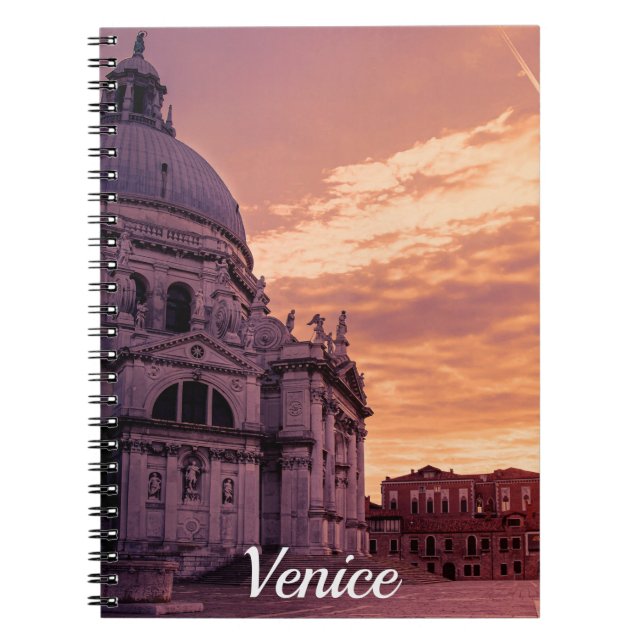 Cuaderno Atardecer sobre la Basílica de Venecia (Frente)