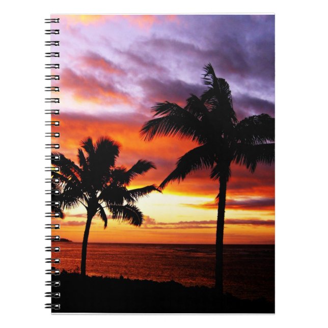 Cuaderno Atardecer tropical (Frente)