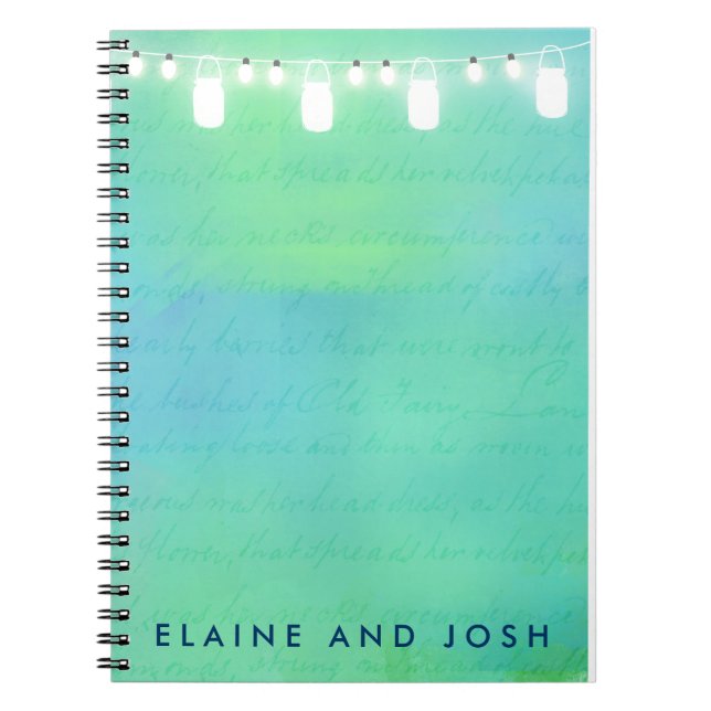 Cuaderno Ate las luces y los tarros de albañil en verde (Frente)