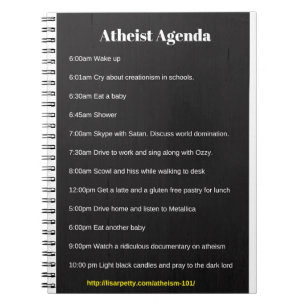 Cuaderno ateo del orden del día