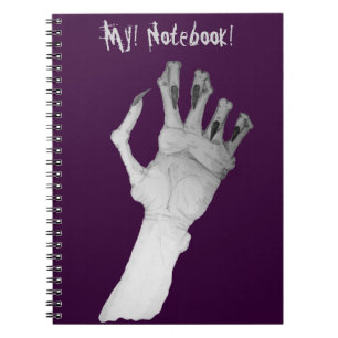 Cuaderno Aterrador monstruo espantoso de mano