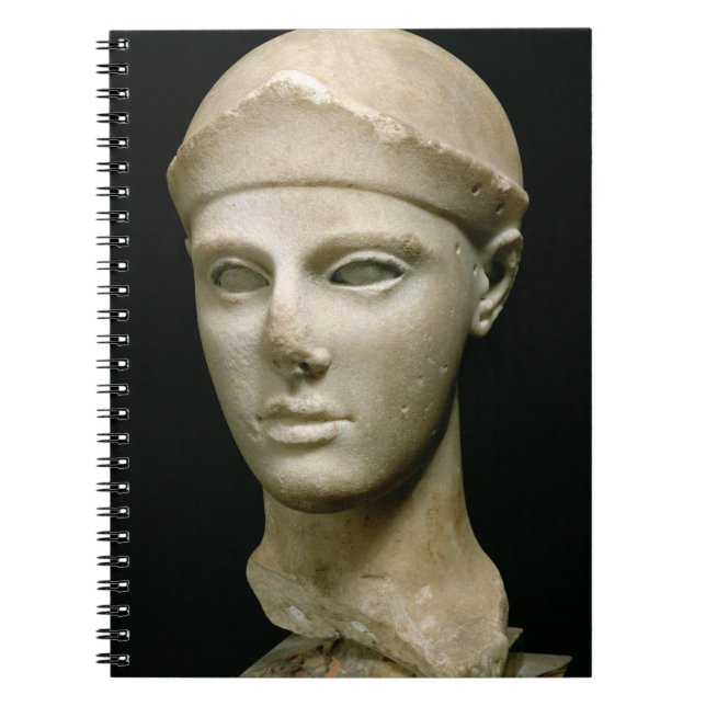 Cuaderno Athena de Aegina, llevando un casco, jefe de a (Frente)