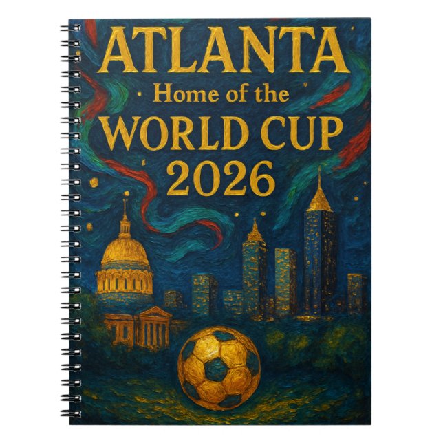 Cuaderno Atlanta Football Elegant Artwork 2026  (Frente)