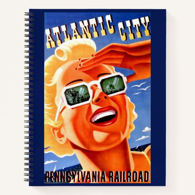 Cuaderno Atlantic City vía Pennsylvania Railroad (Anverso)