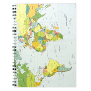Cuaderno Atlas del País del Mapa Mundial