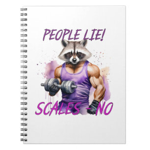 Cuaderno atleta de mapache