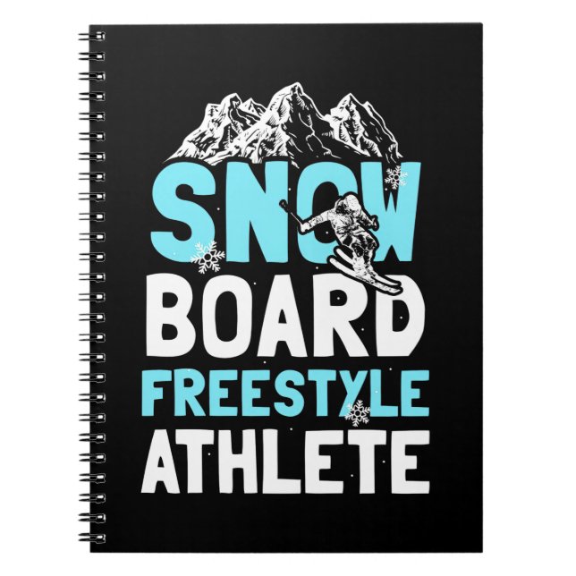 Cuaderno Atleta estilo libre Snowboard (Frente)