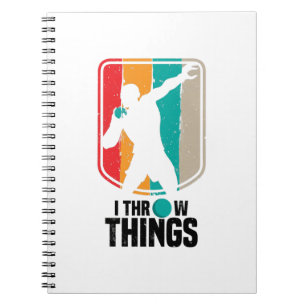 Cuaderno Atletismo de Shot Put   Idea de regalo de la bomba